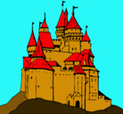 Dibujo Castillo medieval pintado por juli