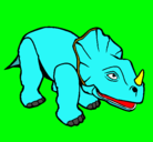 Dibujo Triceratops II pintado por alonsito