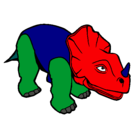 Dibujo Triceratops II pintado por ismael
