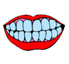 Dibujo Boca y dientes pintado por juliasolansruiz