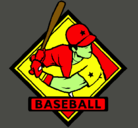 Dibujo Logo de béisbol pintado por juan