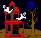 Dibujo Casa fantansma pintado por yeyis