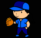 Dibujo Jugadora de béisbol pintado por andrea