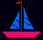 Dibujo Barco velero pintado por carlos