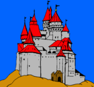 Dibujo Castillo medieval pintado por jorge