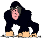 Dibujo Gorila pintado por gabriel