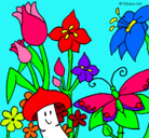 Dibujo Fauna y flora pintado por valentina