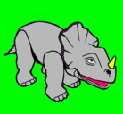 Dibujo Triceratops II pintado por reyna