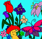 Dibujo Fauna y flora pintado por jardin