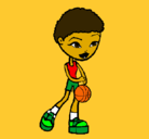 Dibujo Jugadora de básquet pintado por caloway