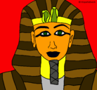 Dibujo Tutankamon pintado por carmen.s.h