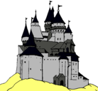 Dibujo Castillo medieval pintado por pepe