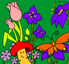 Dibujo Fauna y flora pintado por ina