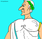 Dibujo Julio César pintado por mileyyhannah