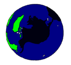 Dibujo Planeta Tierra pintado por mariaela