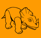 Dibujo Triceratops II pintado por Tomas