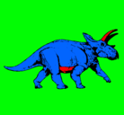 Dibujo Triceratops pintado por lissandro