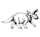 Dibujo Triceratops pintado por luis