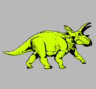 Dibujo Triceratops pintado por mama