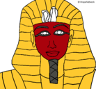 Dibujo Tutankamon pintado por kira