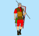 Dibujo Soldado romano pintado por enrique