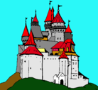 Dibujo Castillo medieval pintado por JON