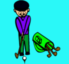 Dibujo Jugador de golf II pintado por viridiana