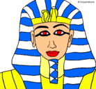 Dibujo Tutankamon pintado por matias