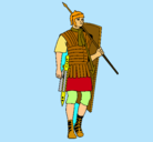 Dibujo Soldado romano pintado por MIP