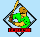 Dibujo Logo de béisbol pintado por tiagojesus