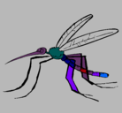 Dibujo Mosquito pintado por cian