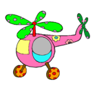 Dibujo Helicóptero adornado pintado por Carlitos