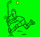 Dibujo Jugador de hockey sobre hierba pintado por i0998
