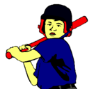Dibujo Niño bateador pintado por diego