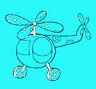 Dibujo Helicóptero adornado pintado por mau