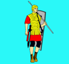 Dibujo Soldado romano pintado por JAVIERIE2