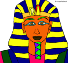Dibujo Tutankamon pintado por victor