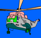 Dibujo Helicóptero al rescate pintado por JOAN