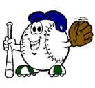 Dibujo Bola de béisbol pintado por pablo