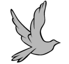 Dibujo Paloma de la paz al vuelo pintado por paloma