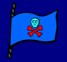 Dibujo Bandera pirata pintado por BENJAMINMU0S