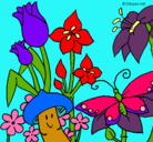 Dibujo Fauna y flora pintado por primavera