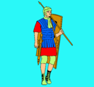Dibujo Soldado romano pintado por sebastianvelez