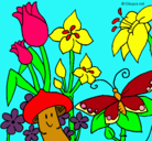 Dibujo Fauna y flora pintado por karissa
