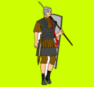 Dibujo Soldado romano pintado por israxana