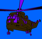 Dibujo Helicóptero al rescate pintado por smc