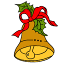 Dibujo Campana de navidad pintado por campana