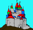 Dibujo Castillo medieval pintado por hector