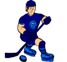 Dibujo Jugador de hockey sobre hielo pintado por RoMi