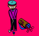 Dibujo Jugador de golf II pintado por JAZMIN